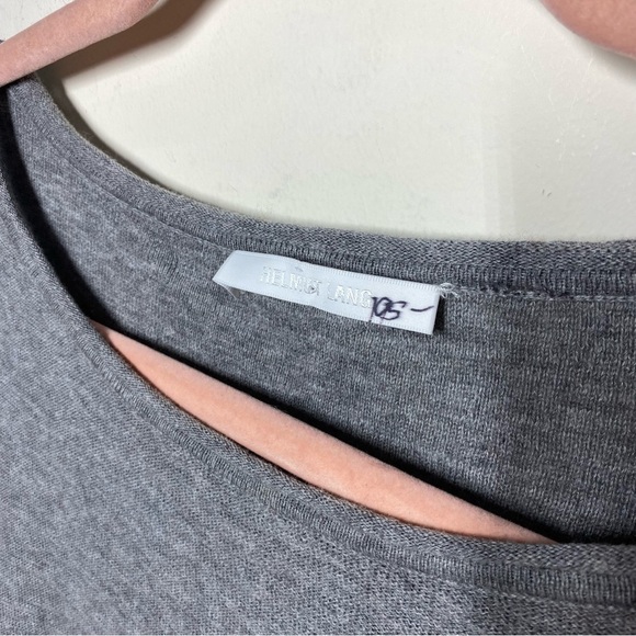 Helmut Lang Gray Oversized Boatneck Dolman Sleeve Sweater - Picture 2 of 3